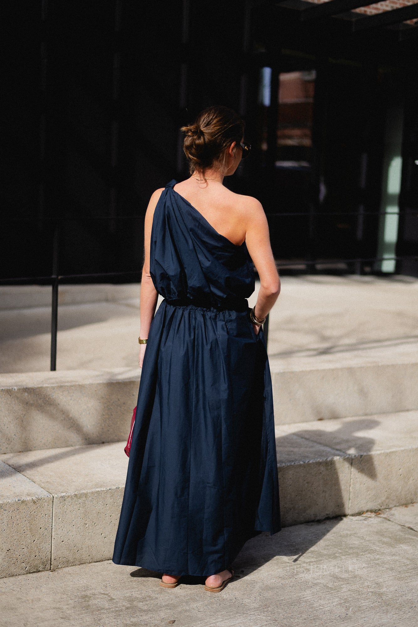Fran long skirt navy