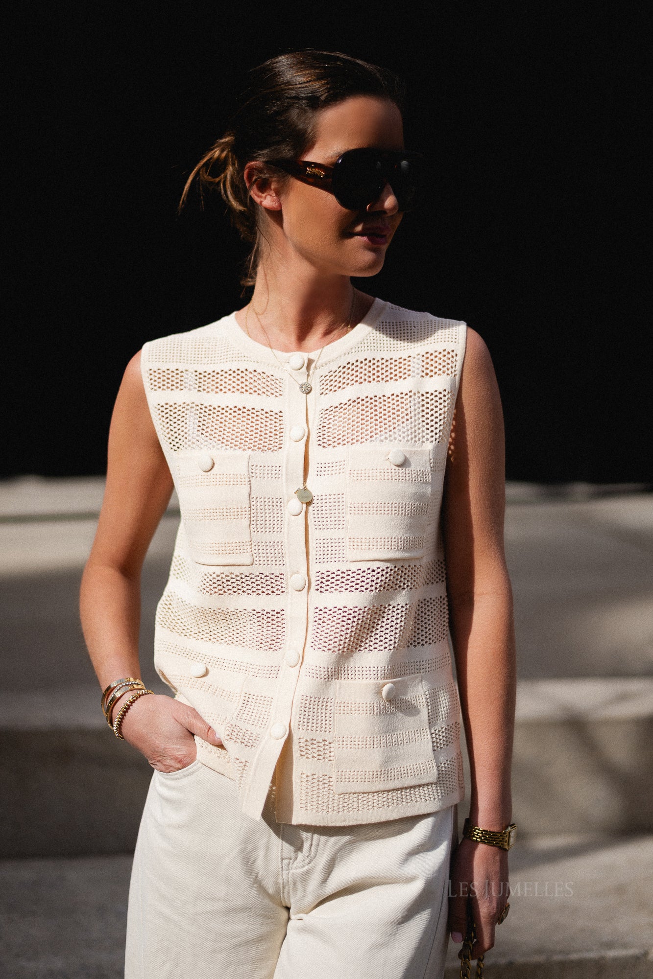 Geos vest cream
