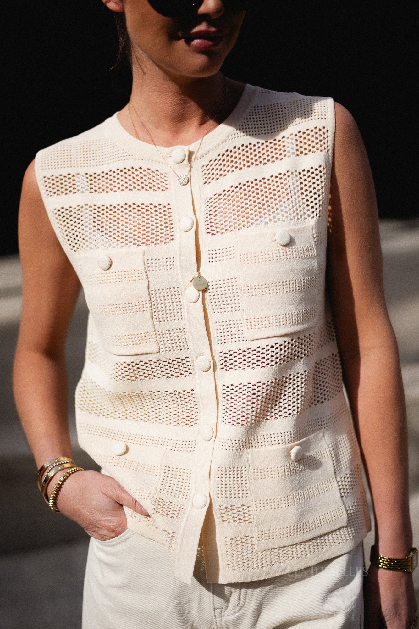 Geos vest cream