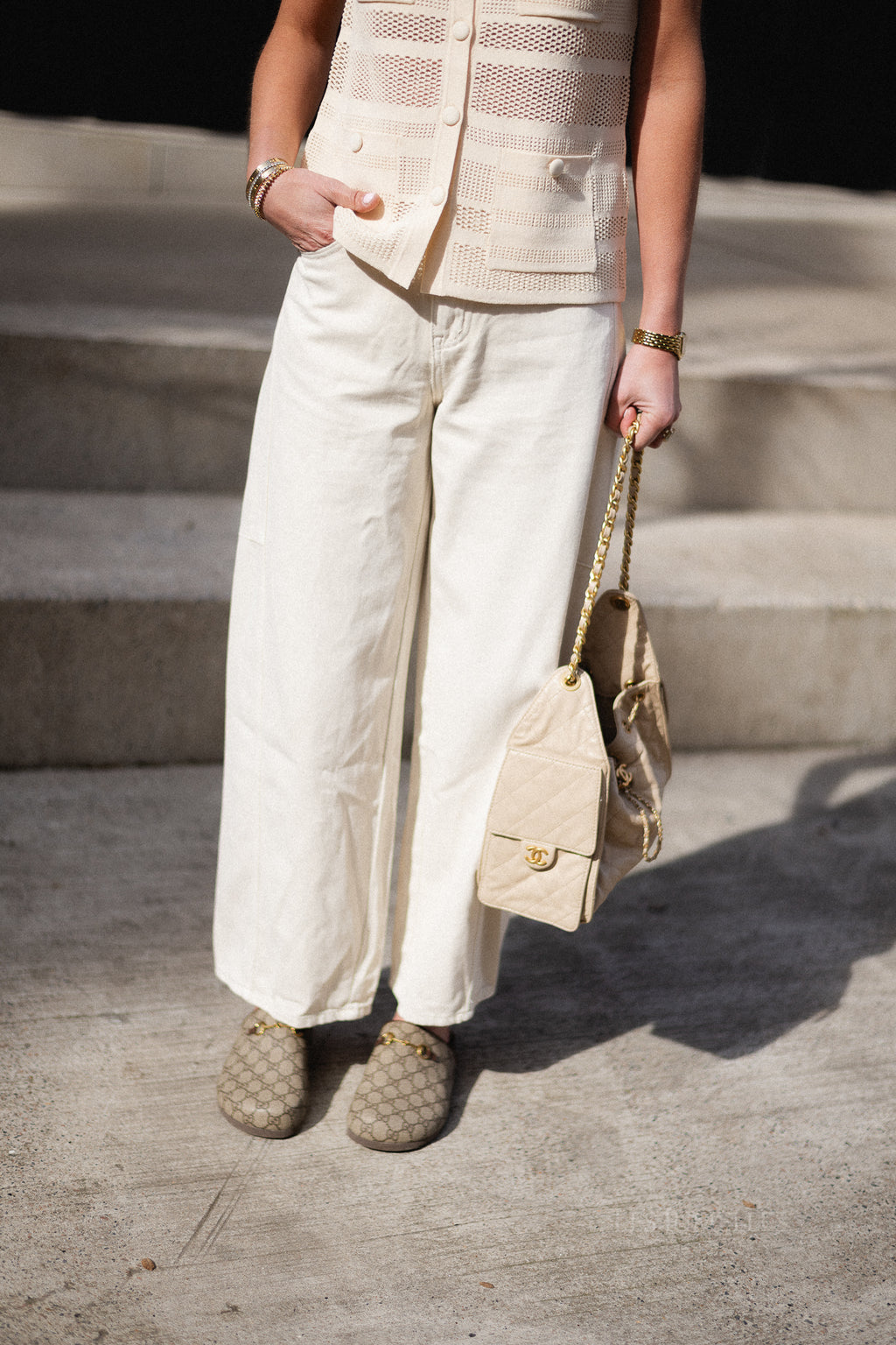 Bo barrel jeans ecru