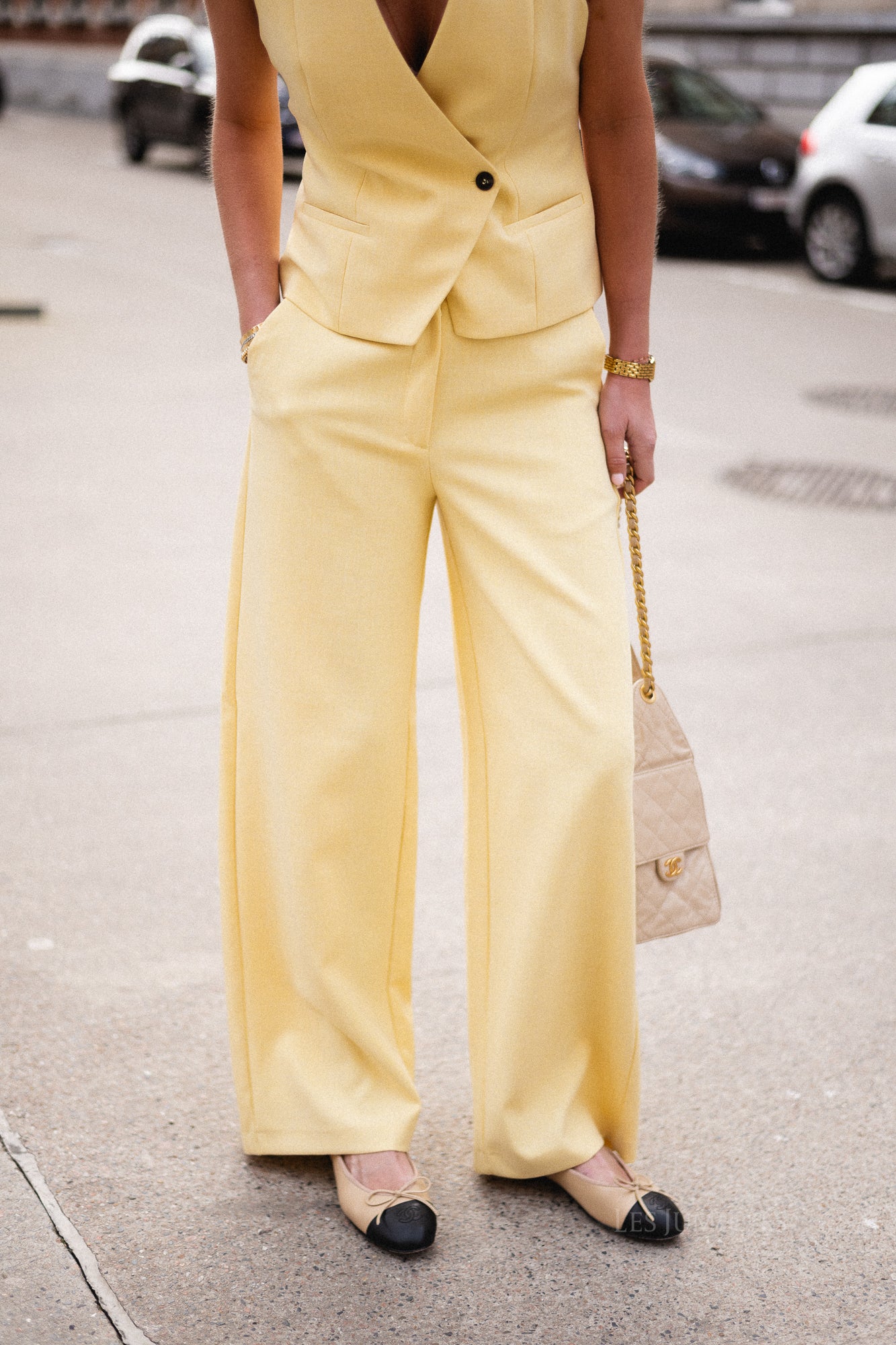 SLFRita Paxa wide pant italian straw