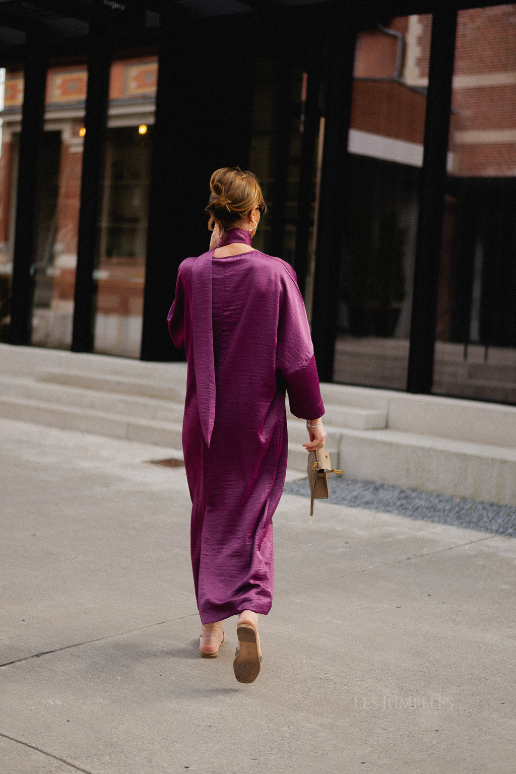 Chloe maxi dress aubergine