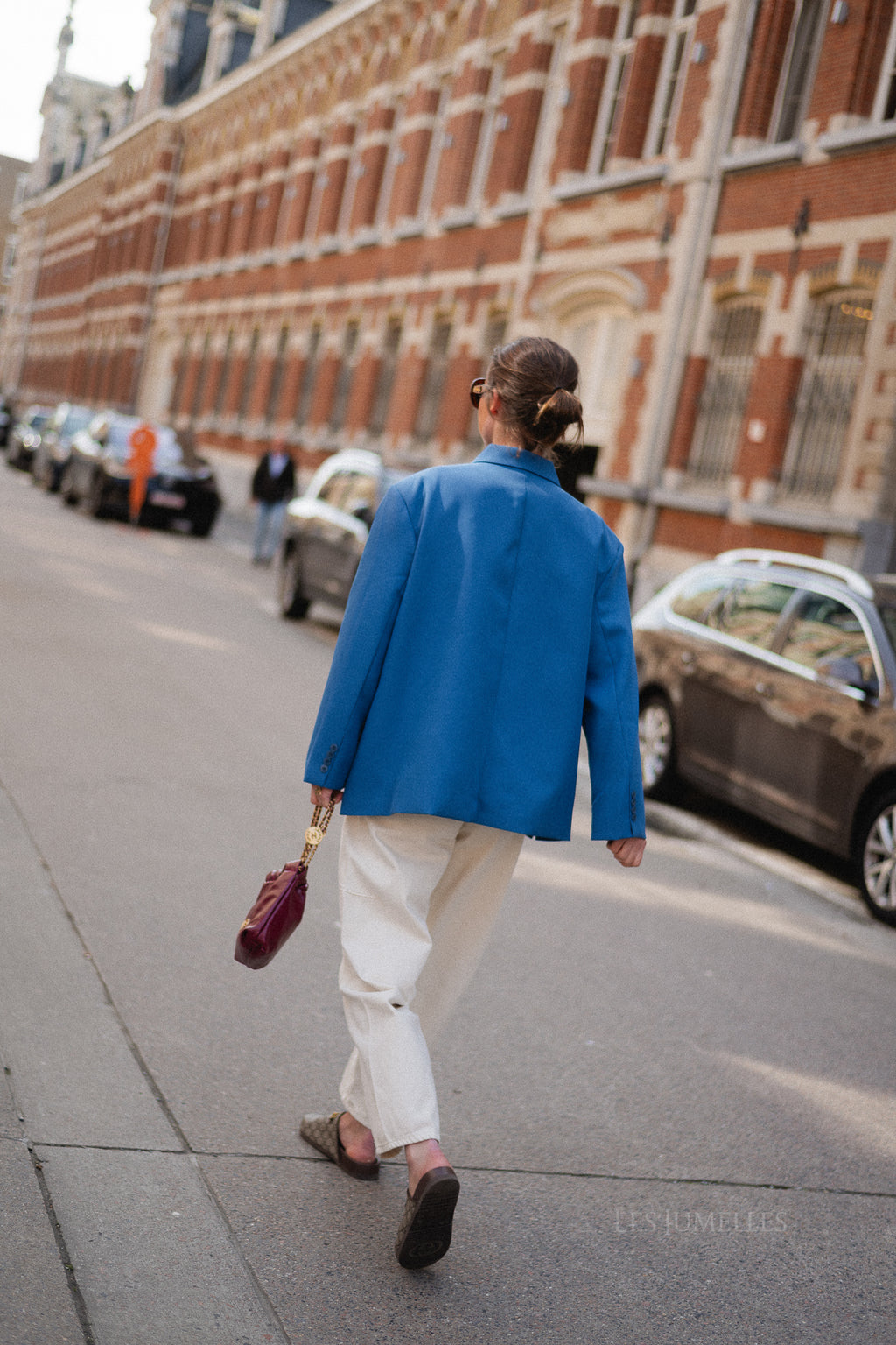 Chloe oversized blazer faience blue