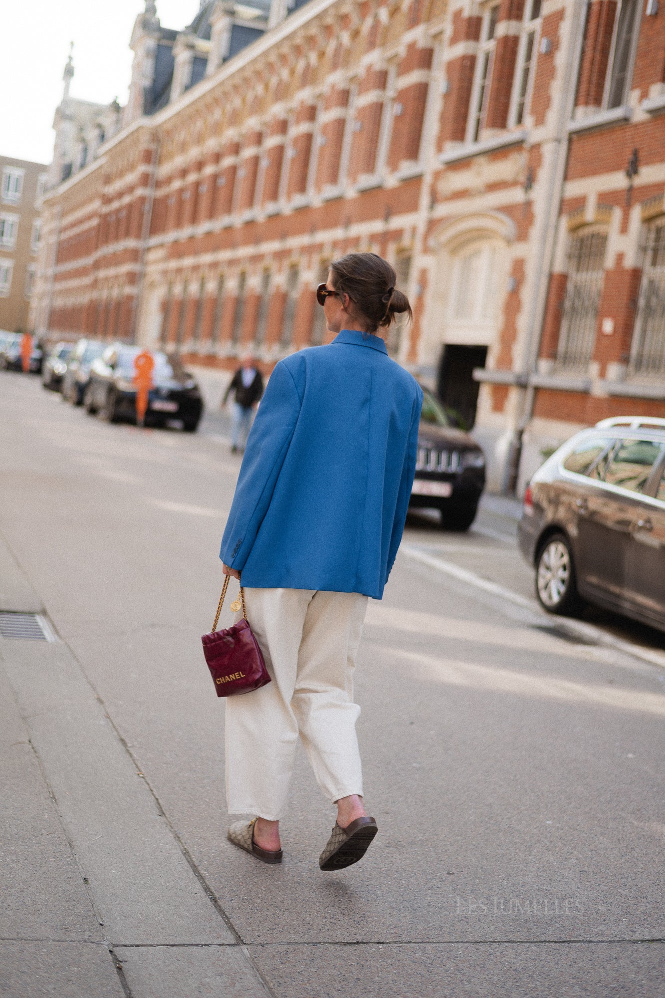 Chloe oversized blazer faience blue