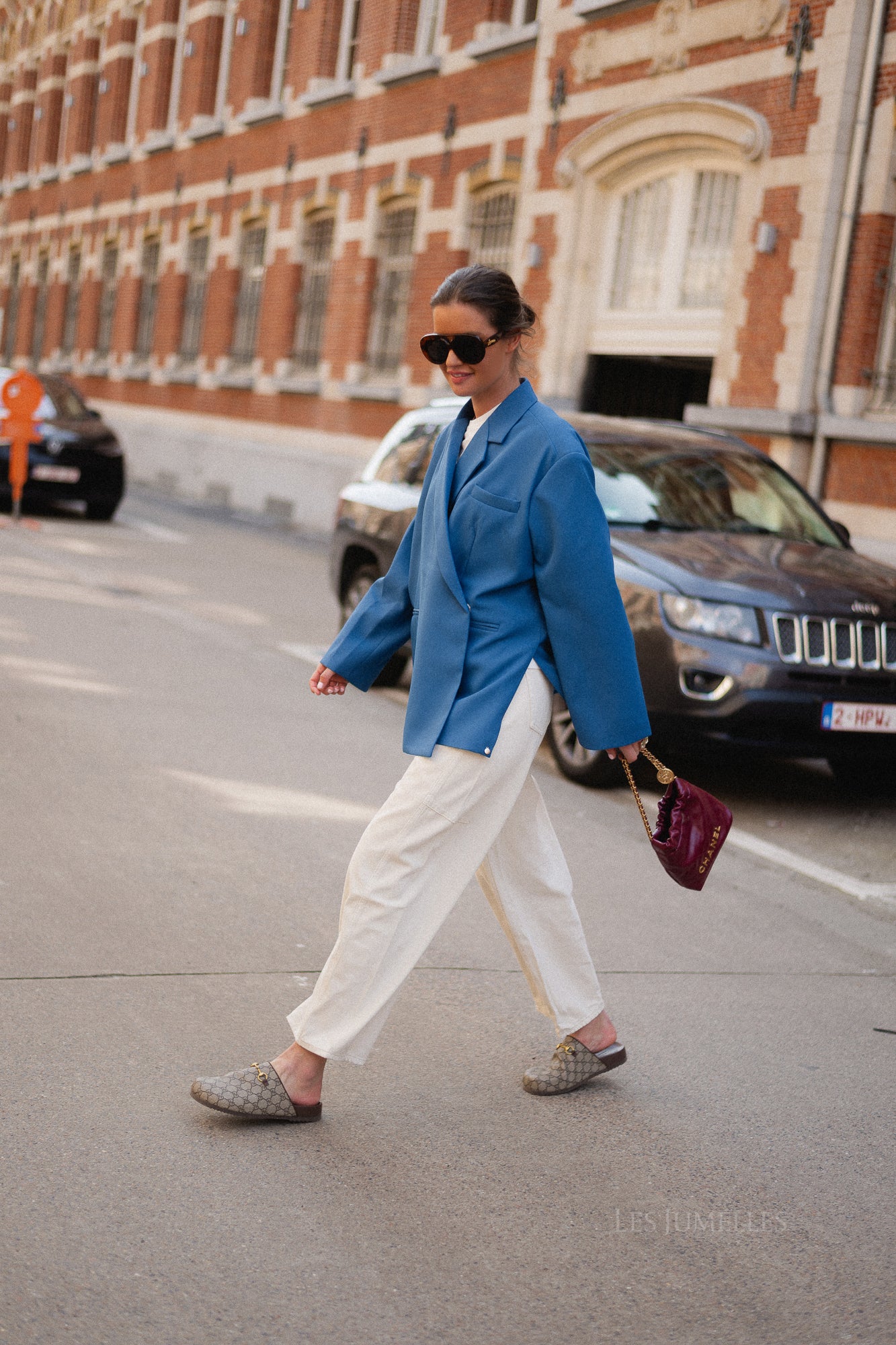 Chloe oversized blazer faience blue