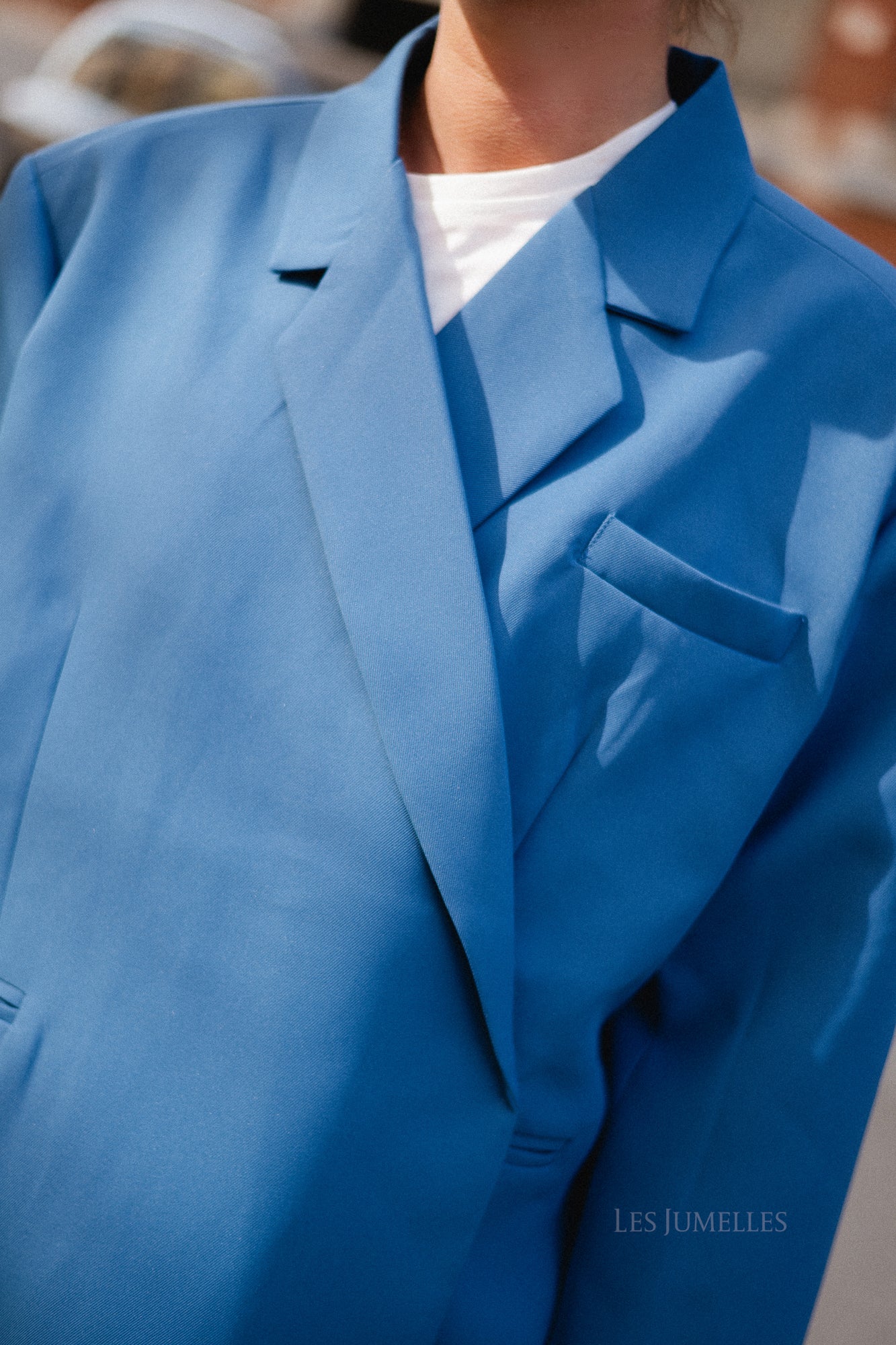 Chloe oversized blazer faience blue