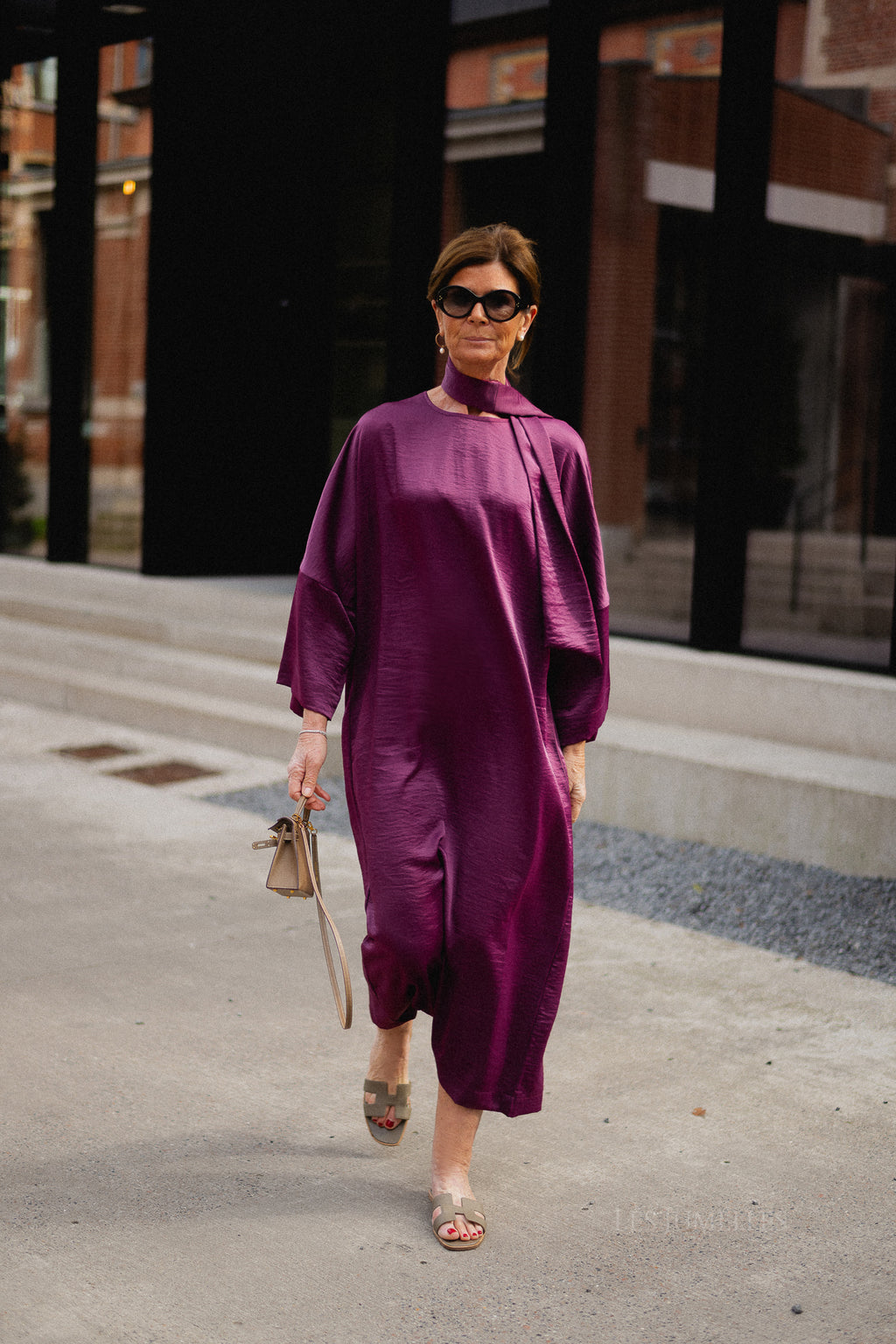 Chloe maxi dress aubergine