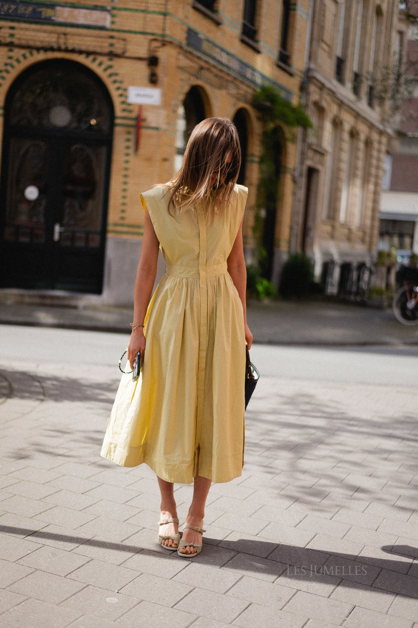 ROUAsher S/S midi dress silver fern