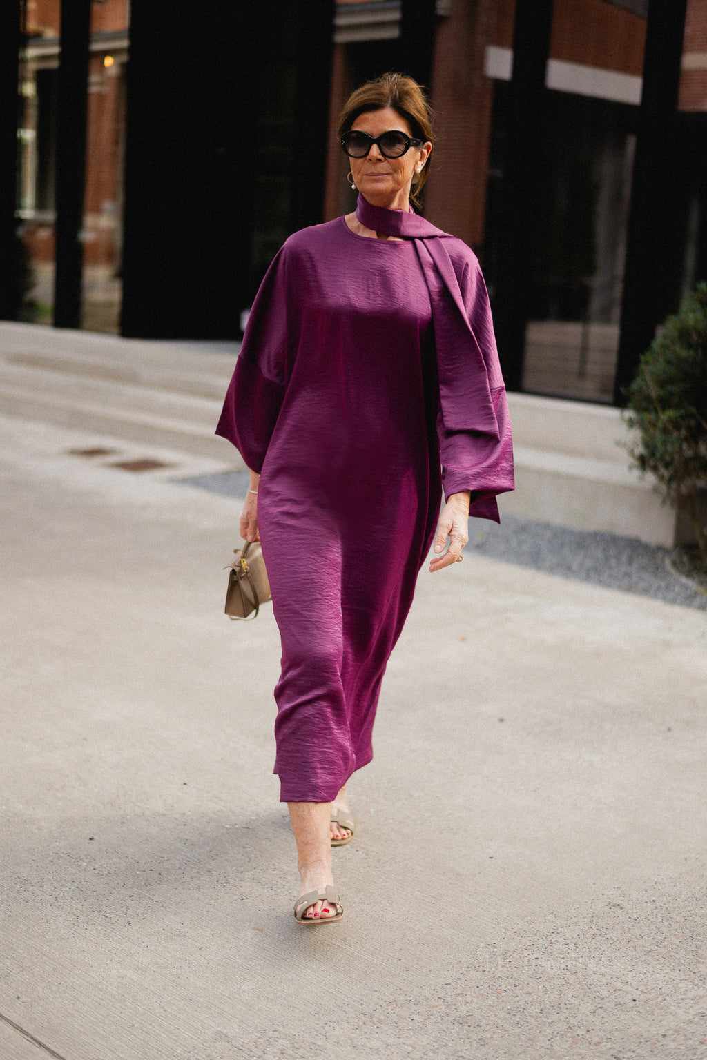 Chloe maxi dress aubergine