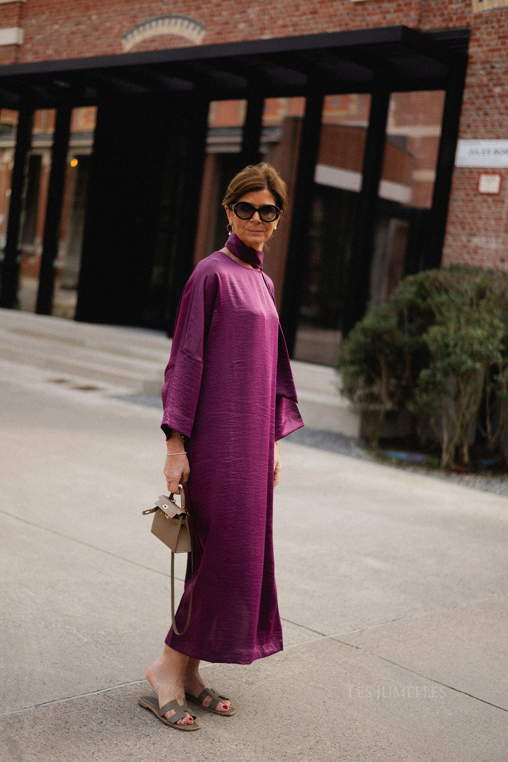 Chloe maxi dress aubergine