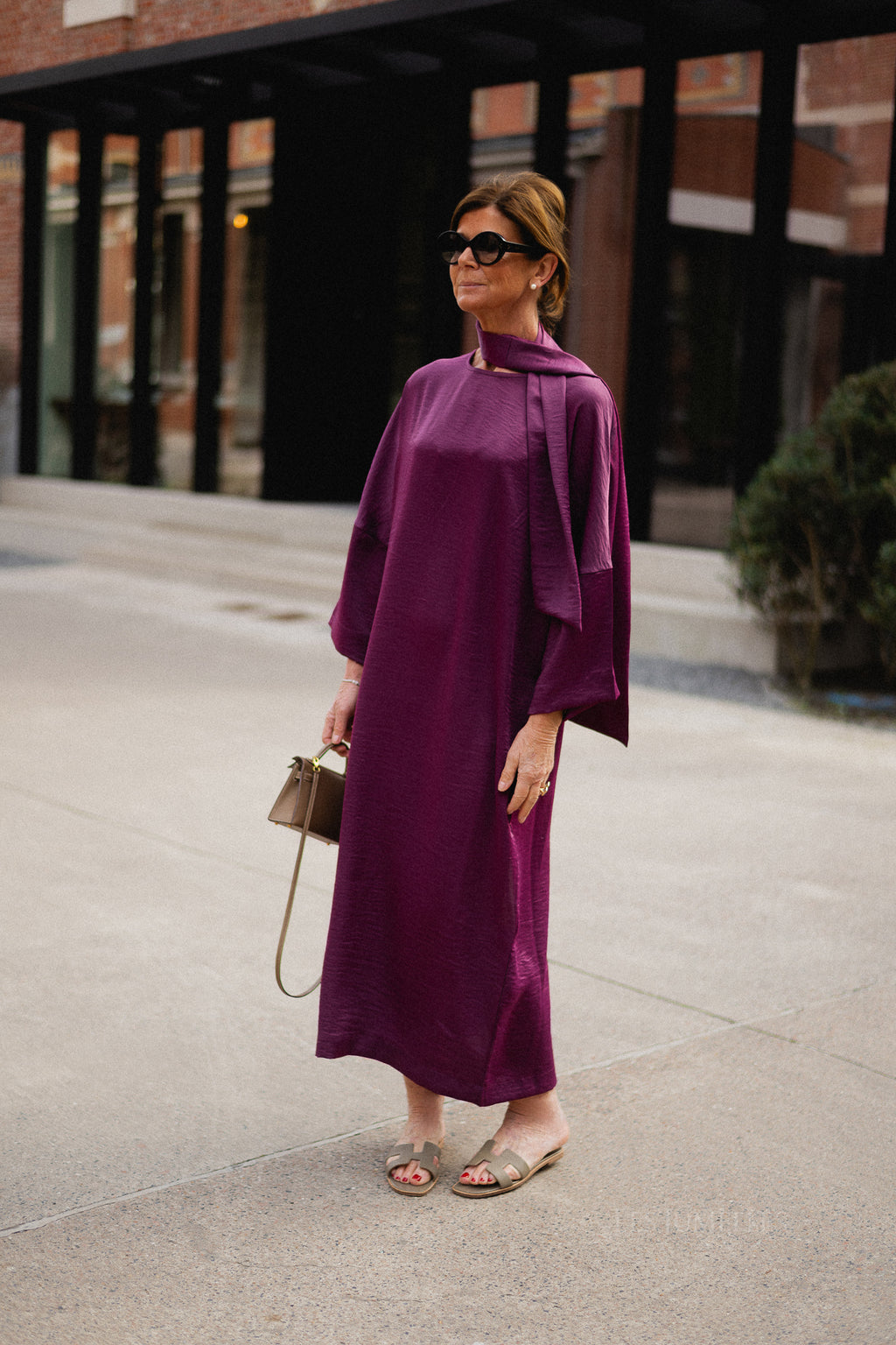 Chloe maxi dress aubergine