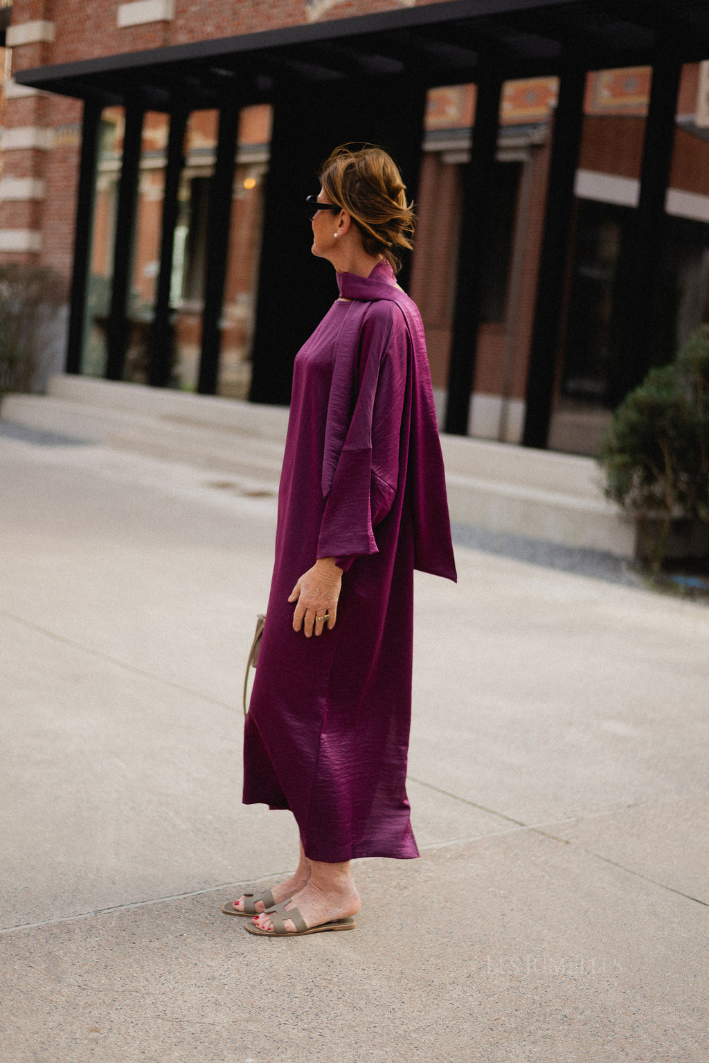Chloe maxi dress aubergine