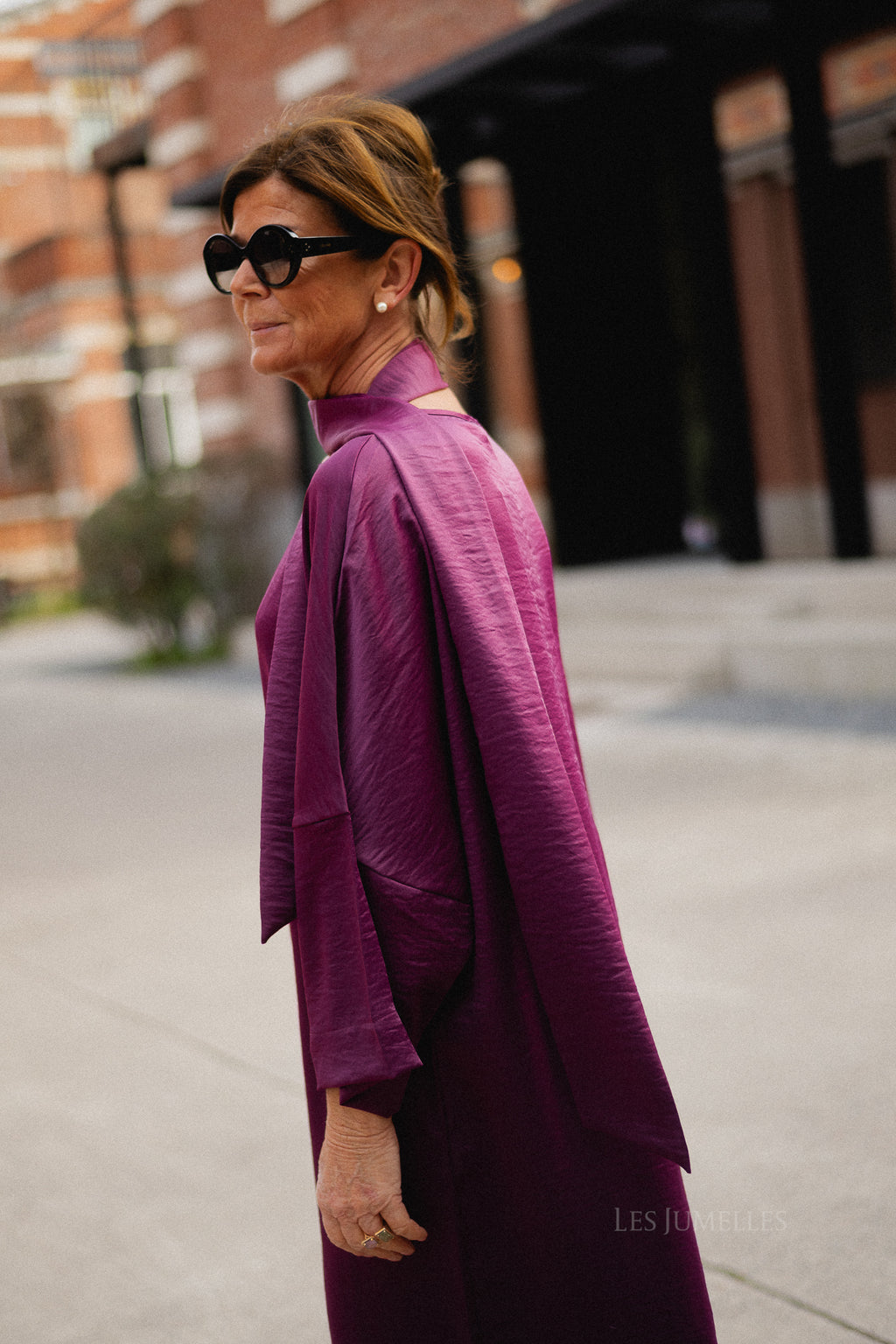 Chloe maxi dress aubergine