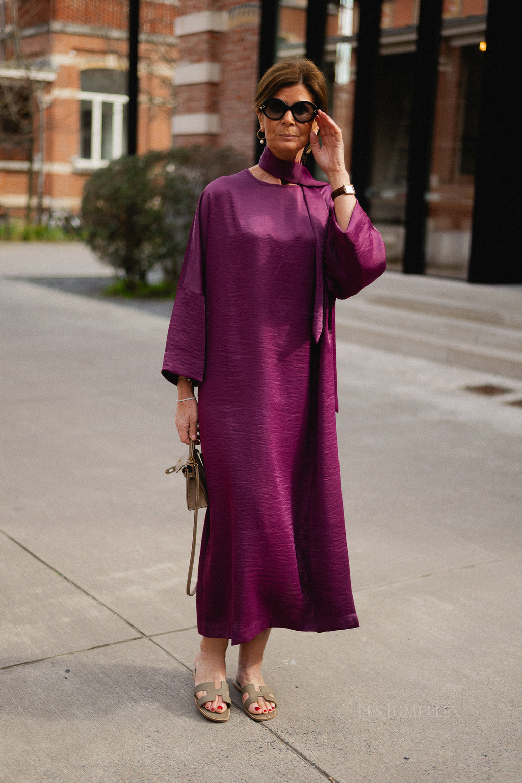 Chloe maxi dress aubergine