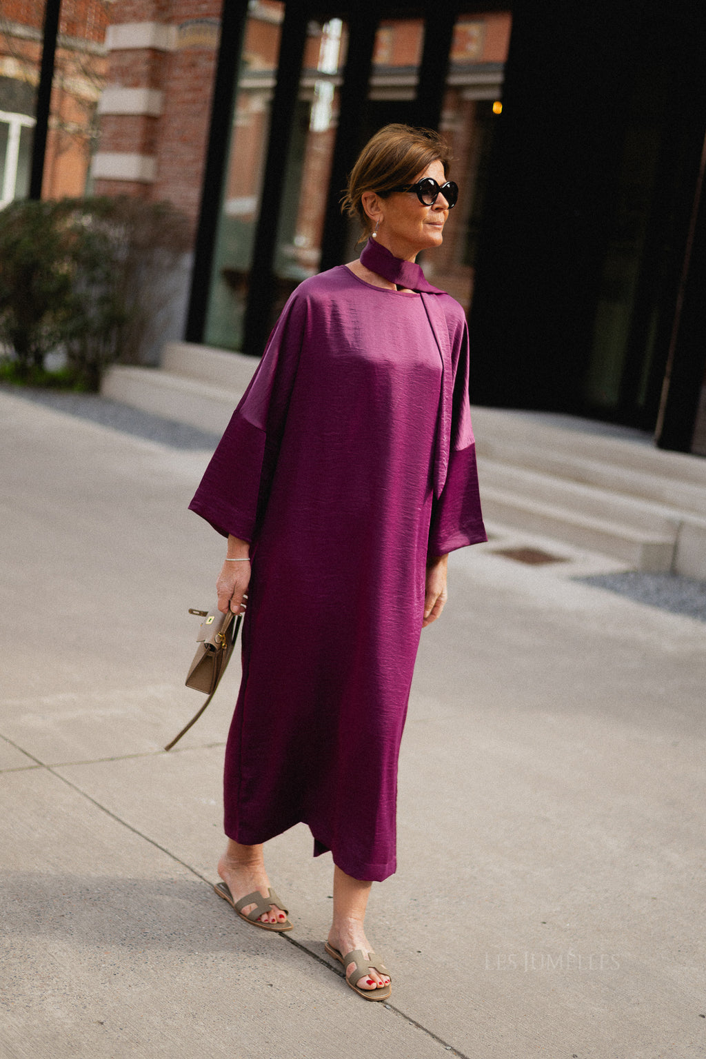 Chloe maxi dress aubergine