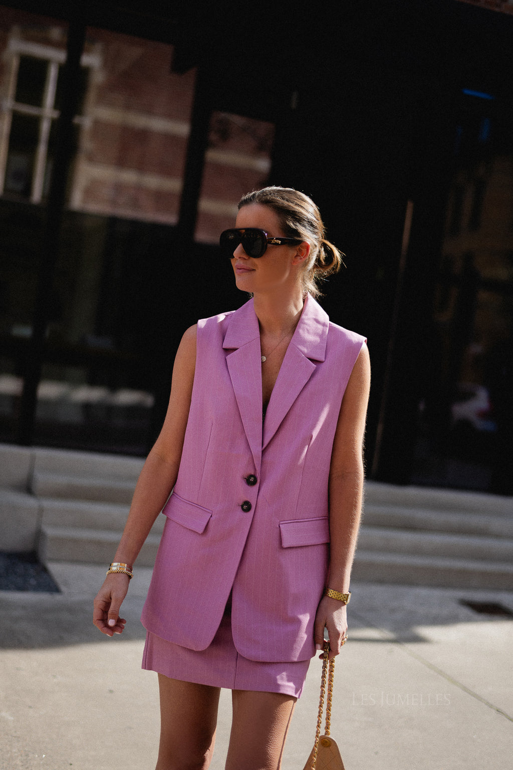 YASTumla SL waistcoat moonlite mauve