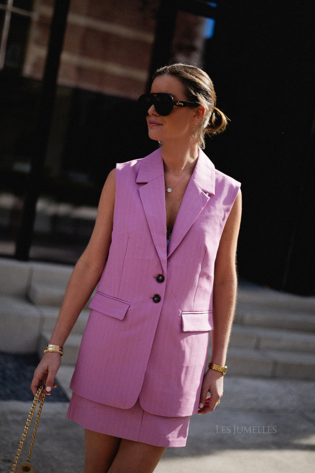 YASTumla SL waistcoat moonlite mauve