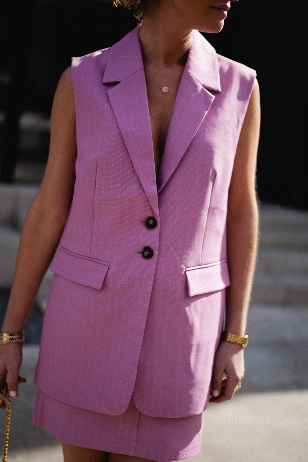 YASTumla SL waistcoat moonlite mauve