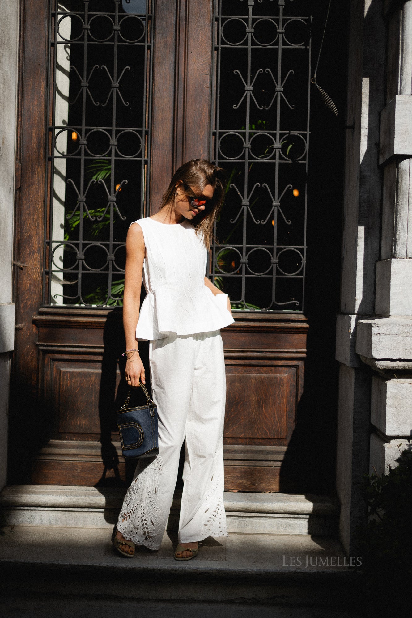 OBJMadia MW wide pant cloud dancer