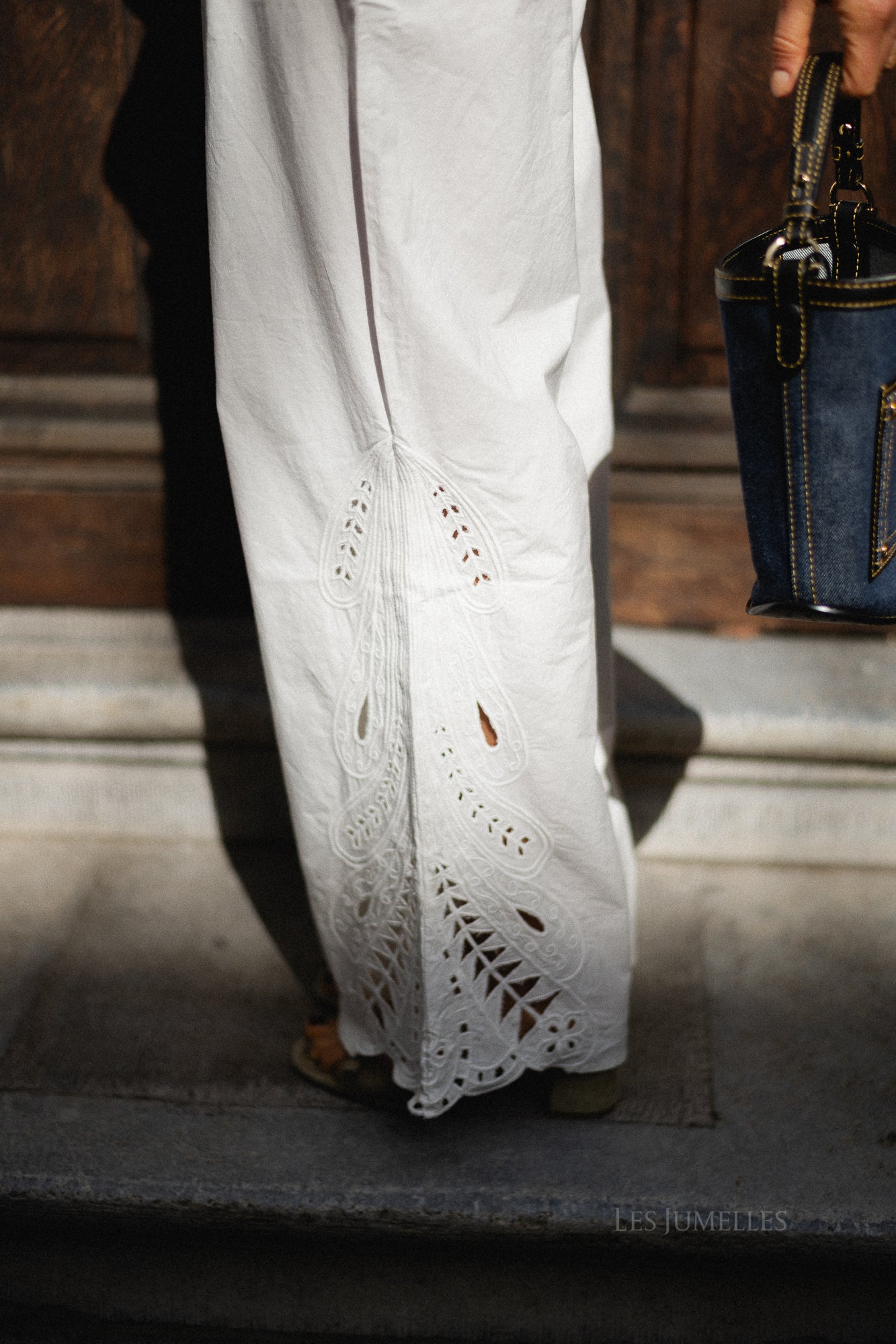 OBJMadia MW wide pant cloud dancer