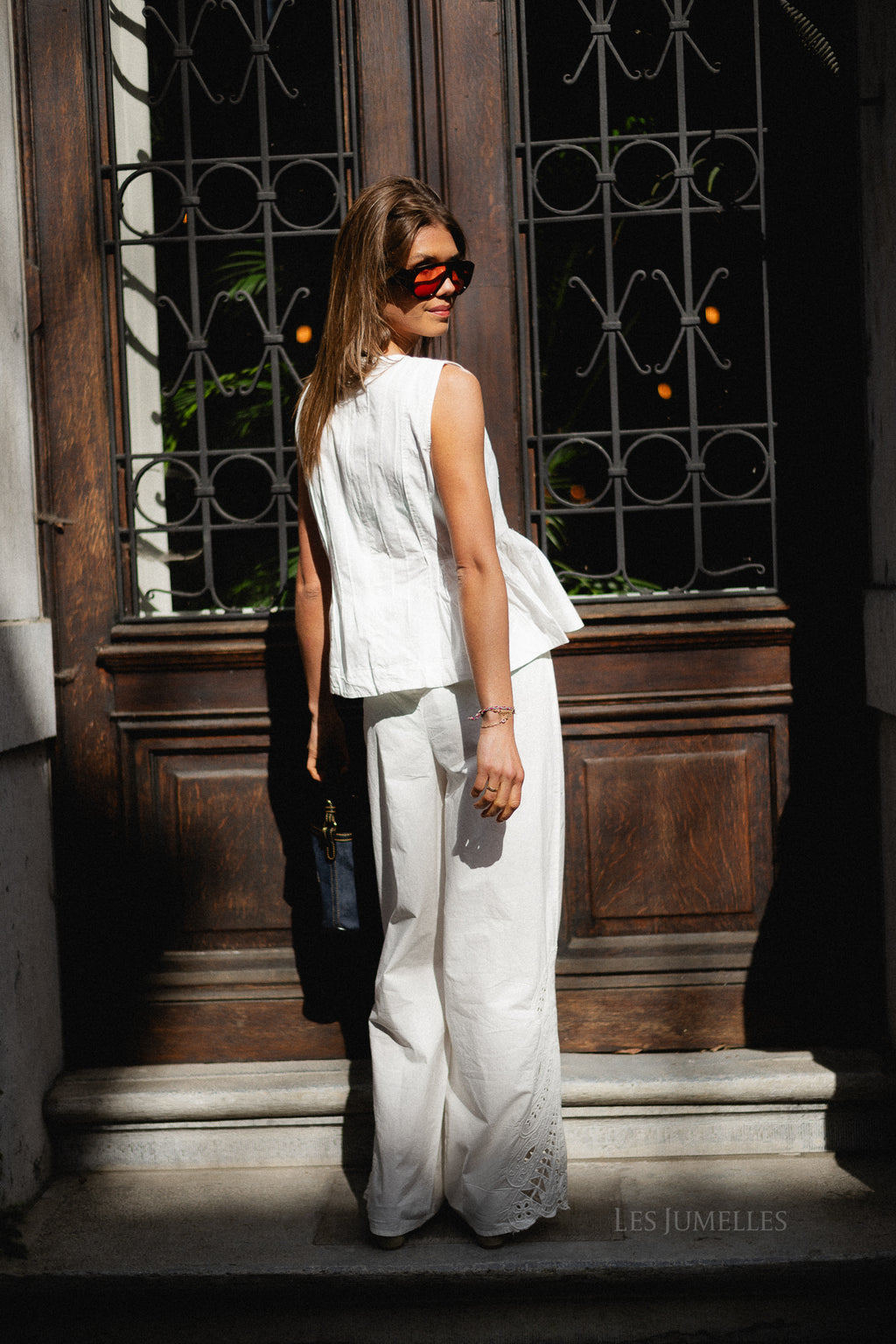 OBJMadia MW wide pant cloud dancer