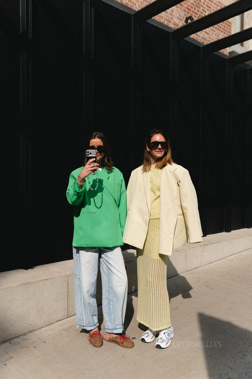 Chloe oversized blazer island green