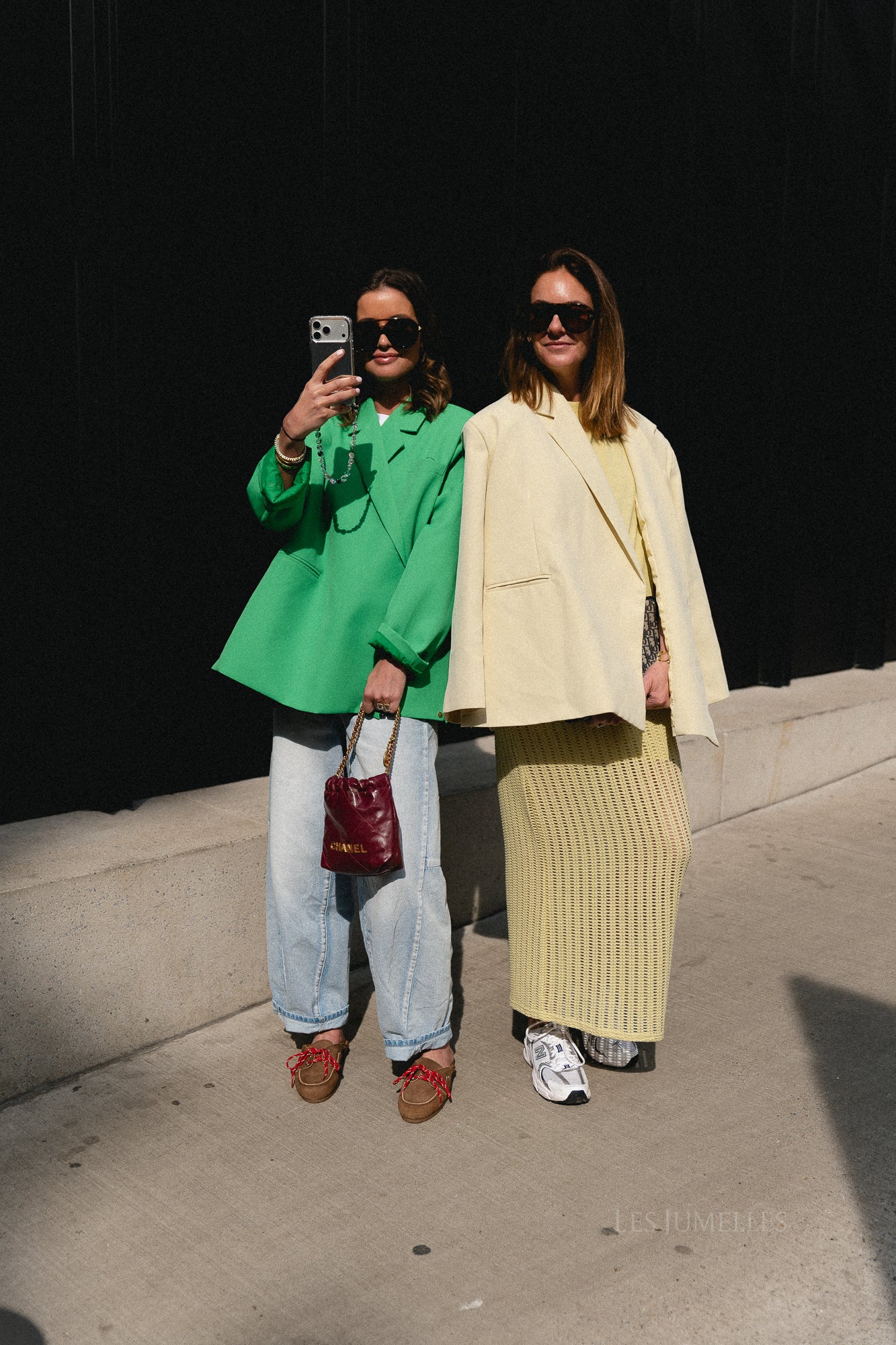 Chloe oversized blazer island green