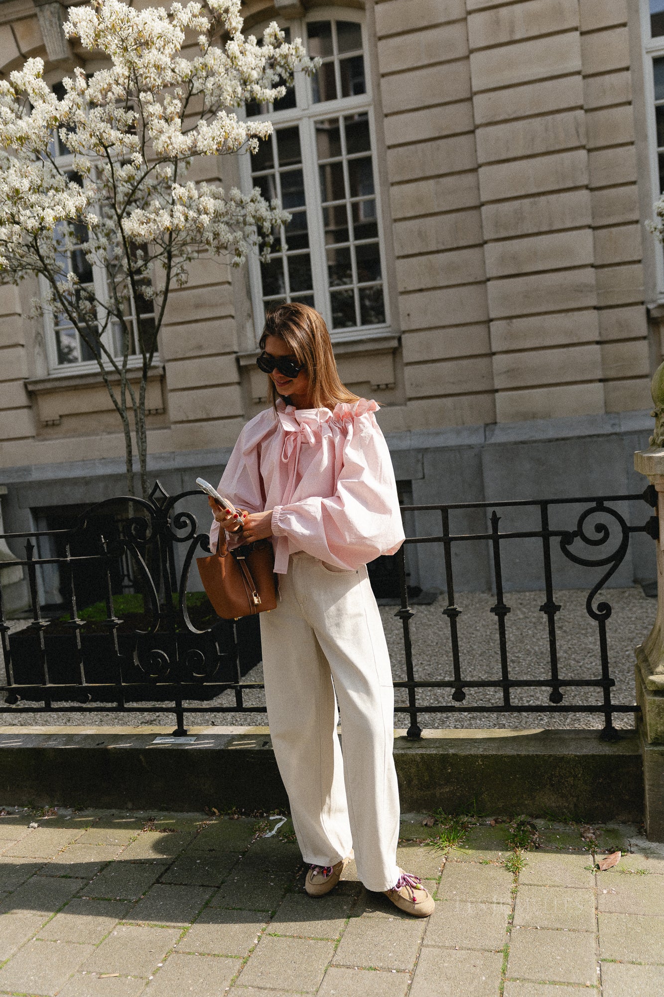 Isaline blouse baby pink