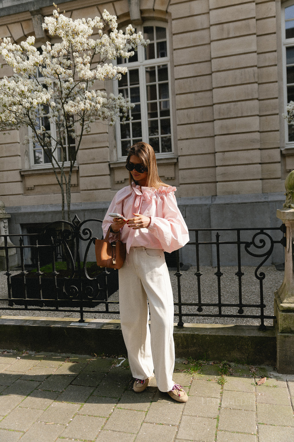 Isaline blouse baby pink