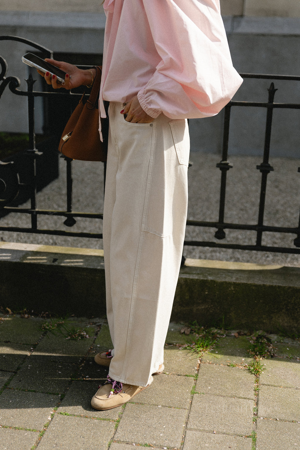 Bo barrel jeans ecru