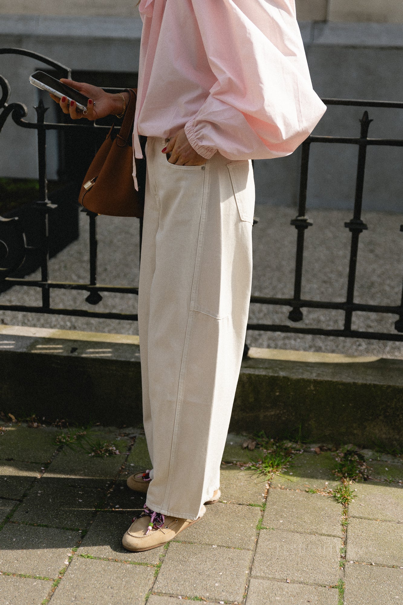 Bo barrel jeans ecru