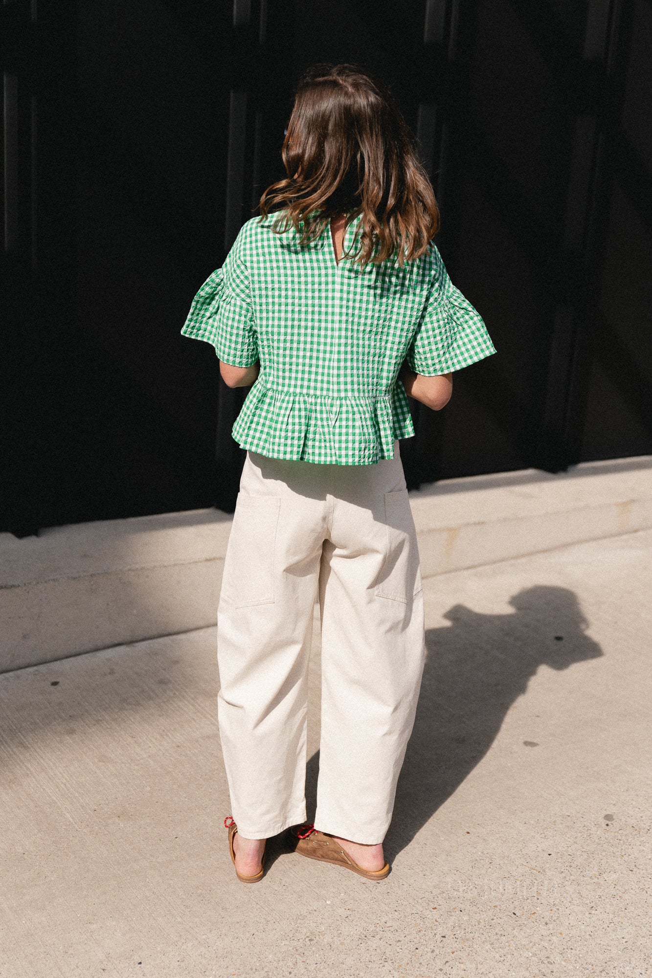 Tuala blouse jelly bean & ecru