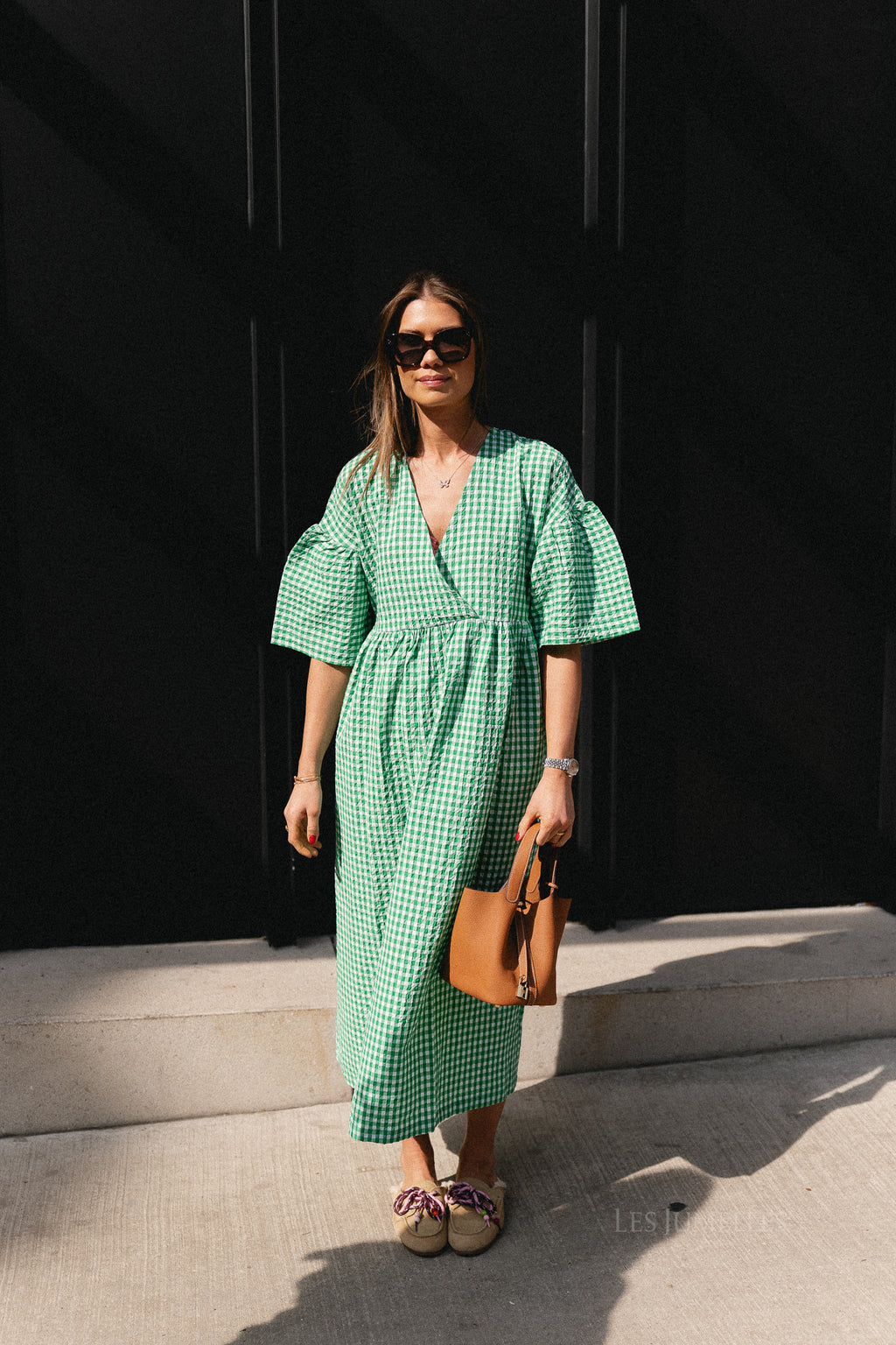 Eloy dress jelly bean & ecru