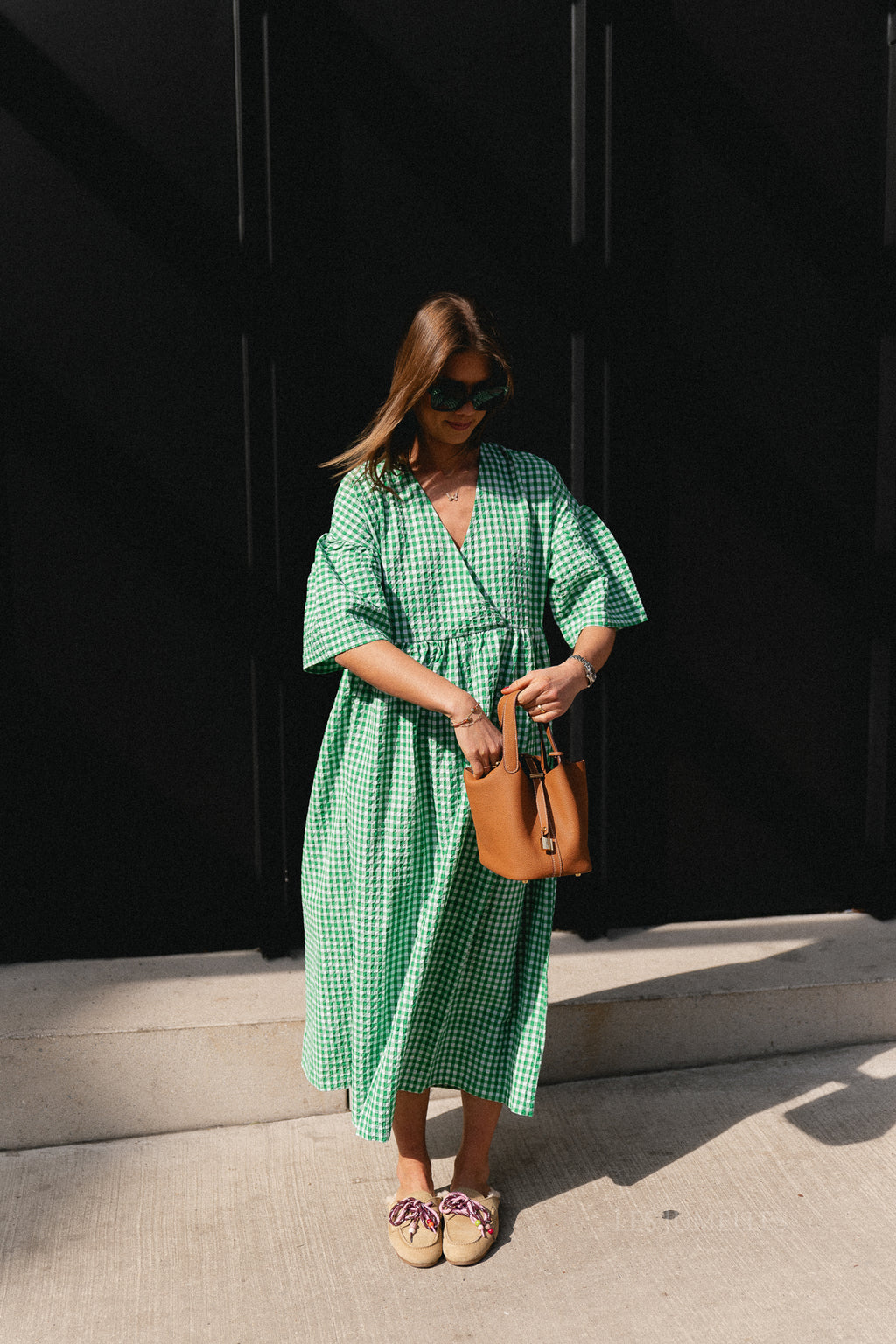 Eloy dress jelly bean & ecru