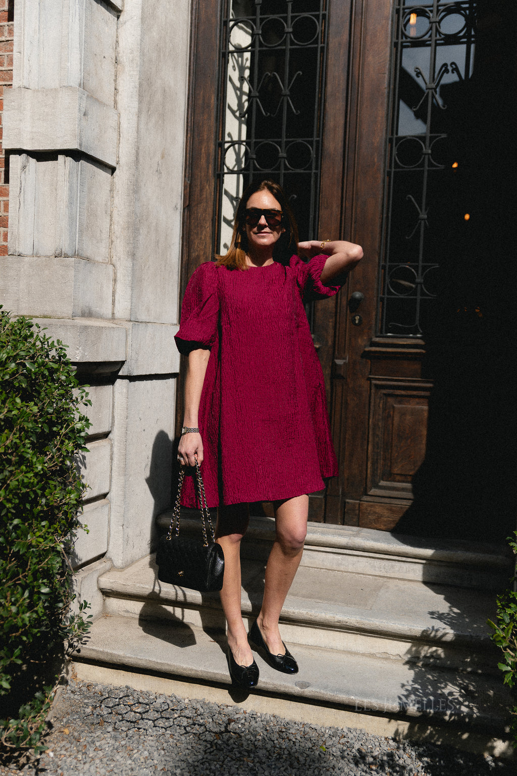 YASBloons 2/4 midi dress rhododendron