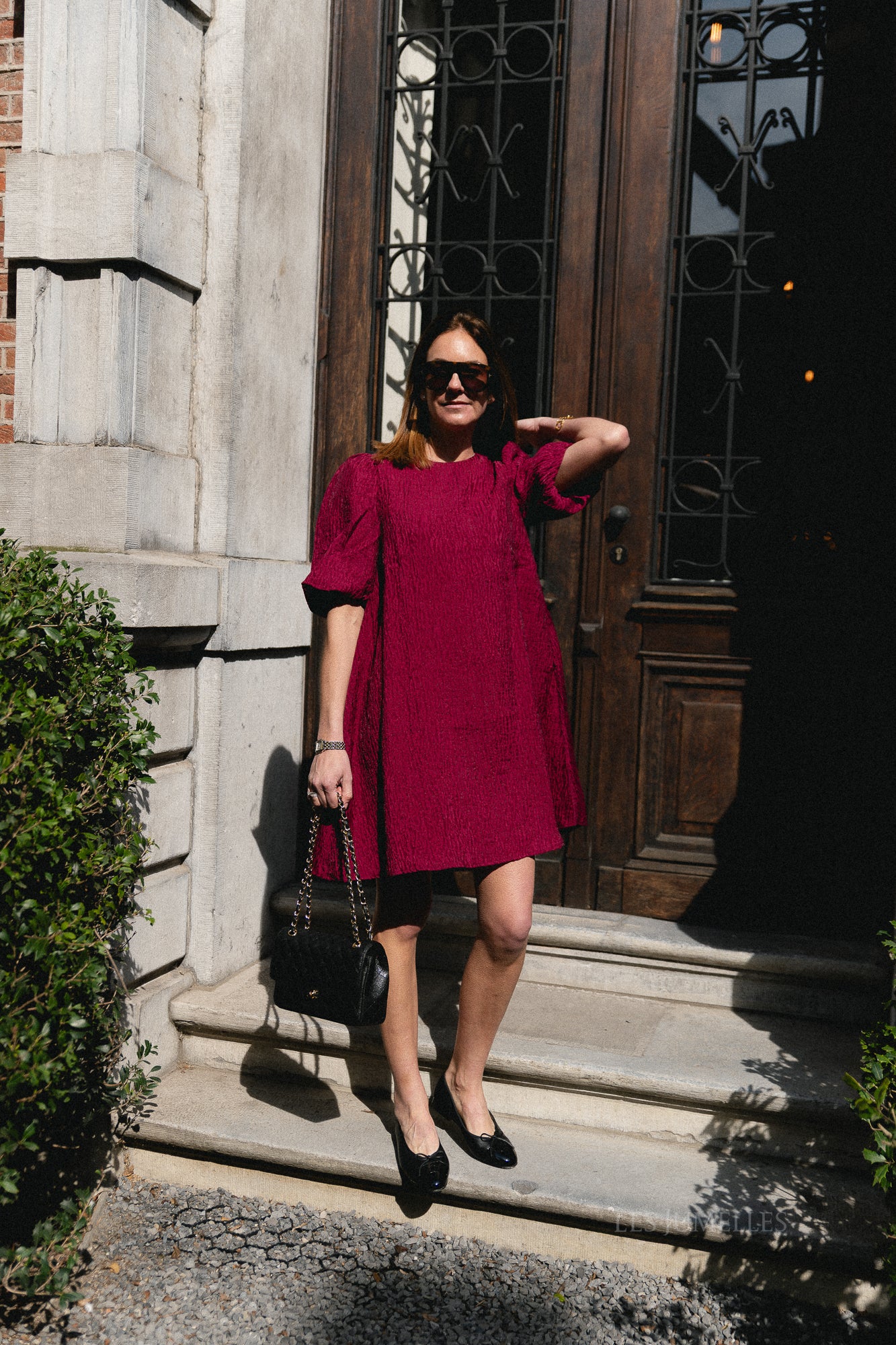 YASBloons 2/4 midi dress rhododendron