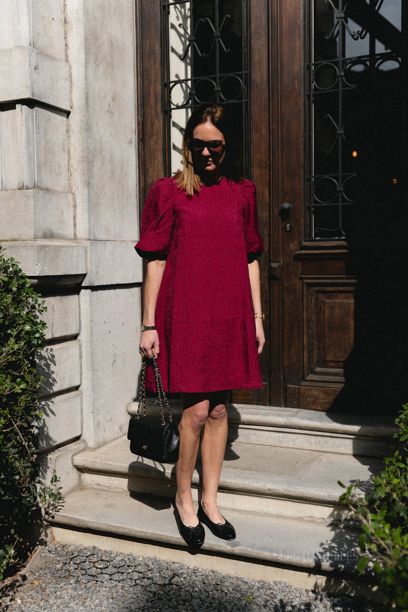 YASBloons 2/4 midi dress rhododendron