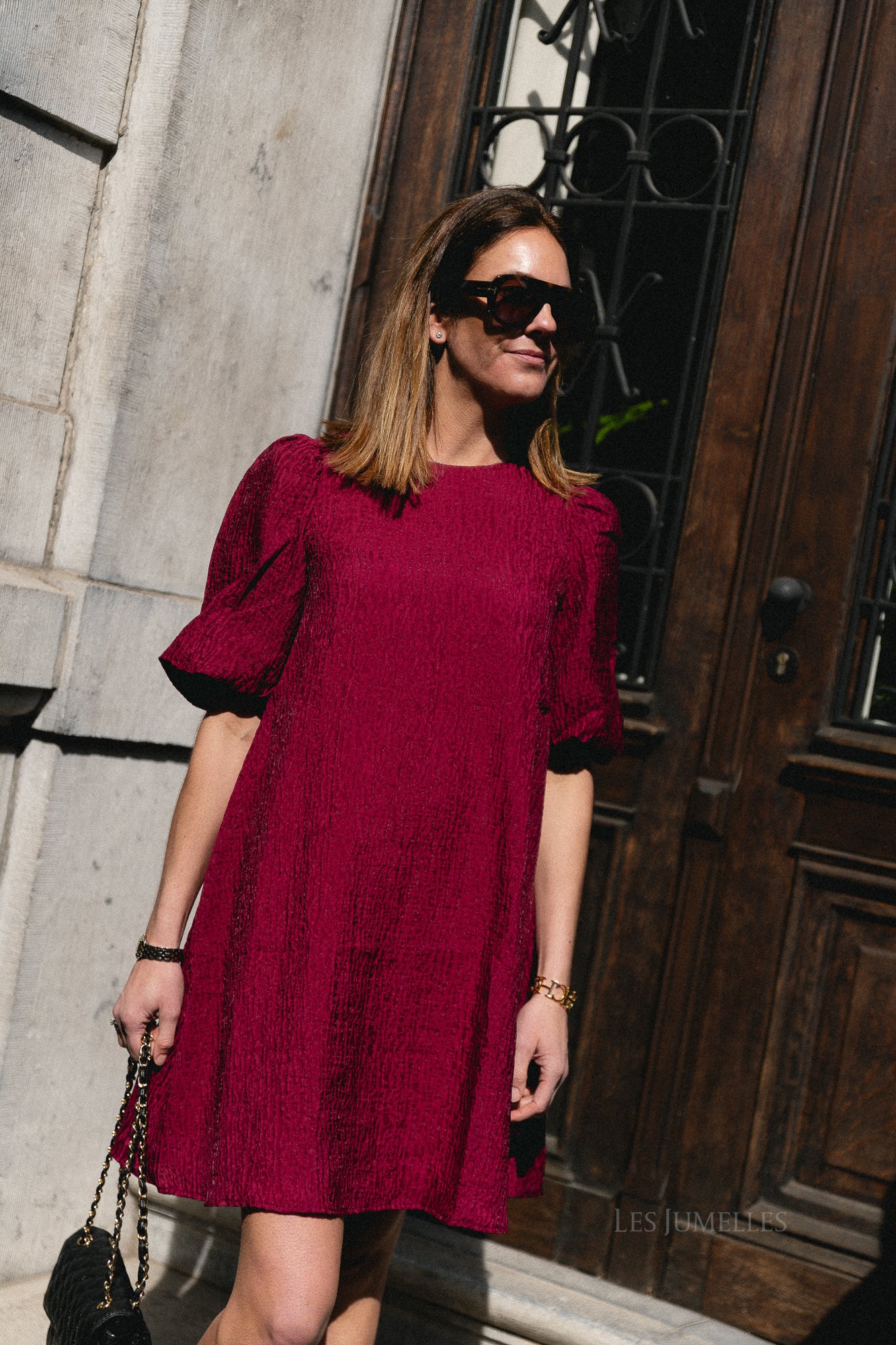 YASBloons 2/4 midi dress rhododendron