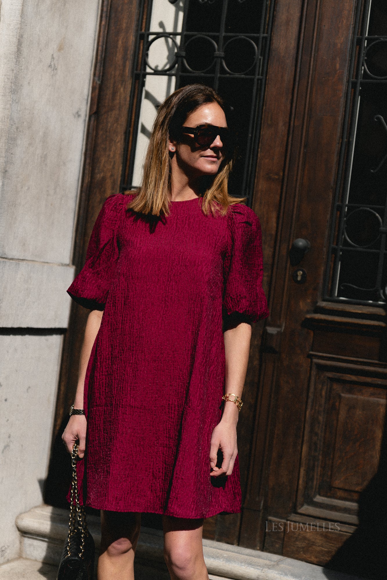 YASBloons 2/4 midi dress rhododendron