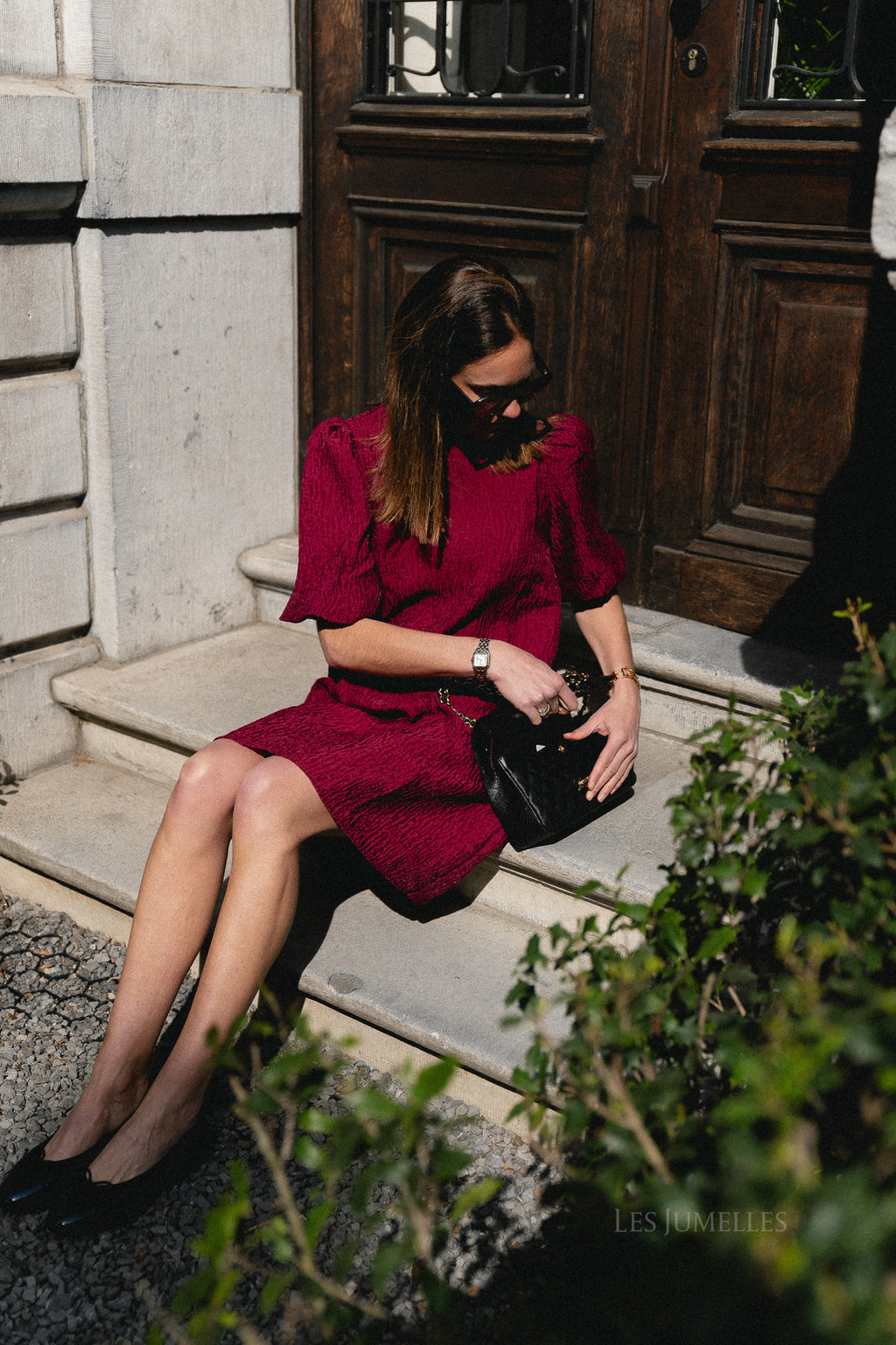 YASBloons 2/4 midi dress rhododendron