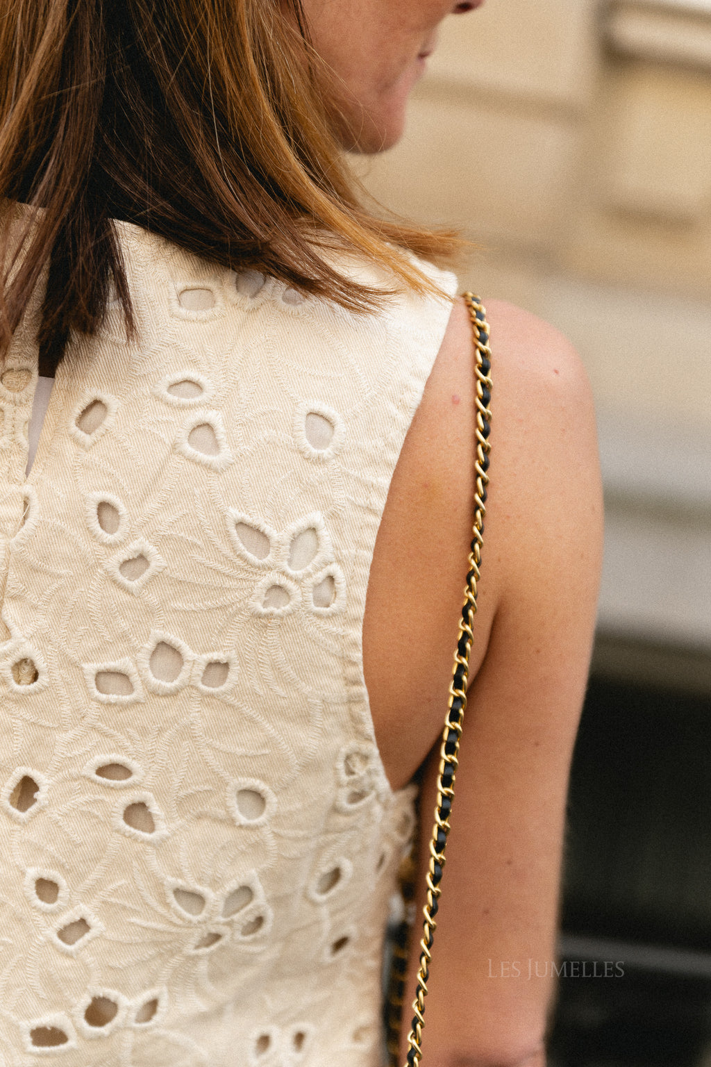 Nicky denim dress natural beige