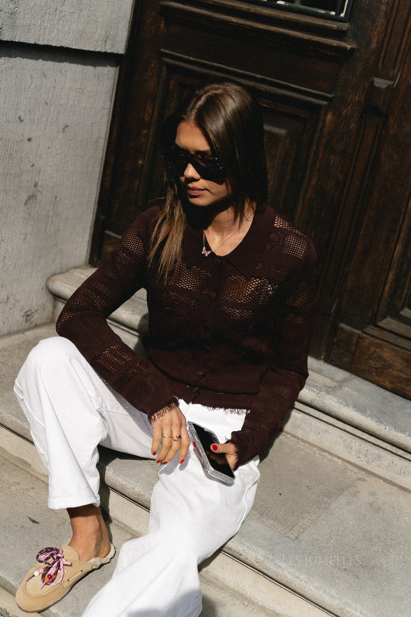 Gaelisi cardigan hot chocolate