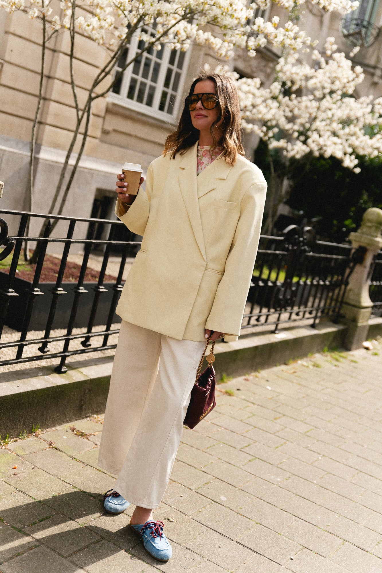 Chloe oversized blazer butter yellow