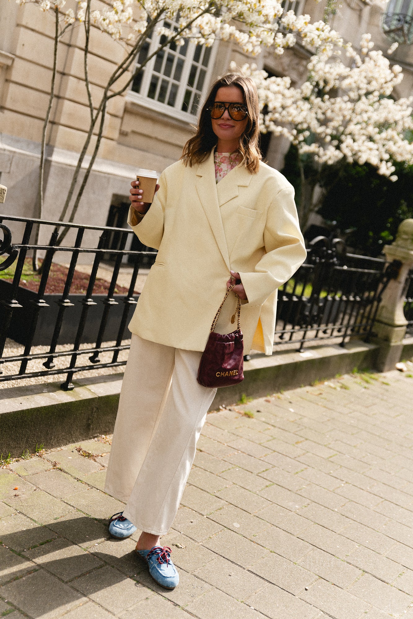 Chloe oversized blazer butter yellow