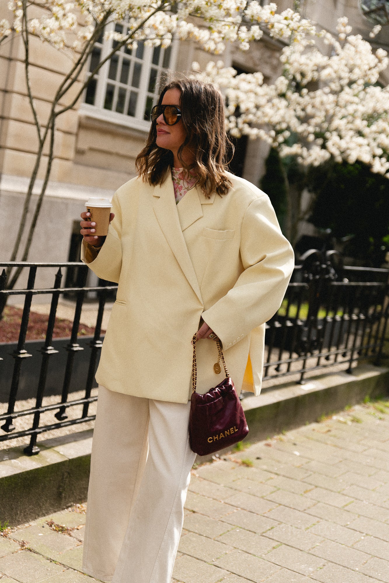 Chloe oversized blazer butter yellow