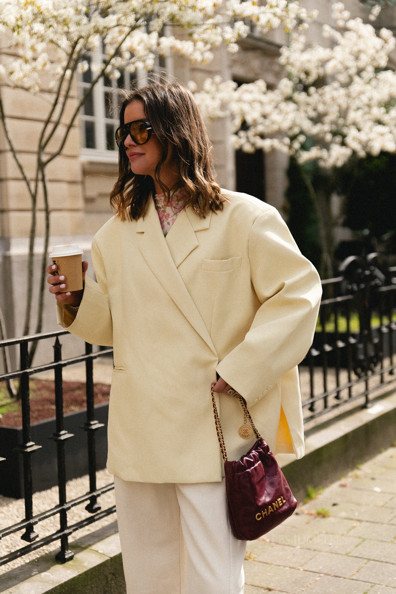 Chloe oversized blazer butter yellow