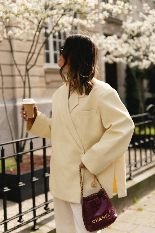 Chloe oversized blazer butter yellow
