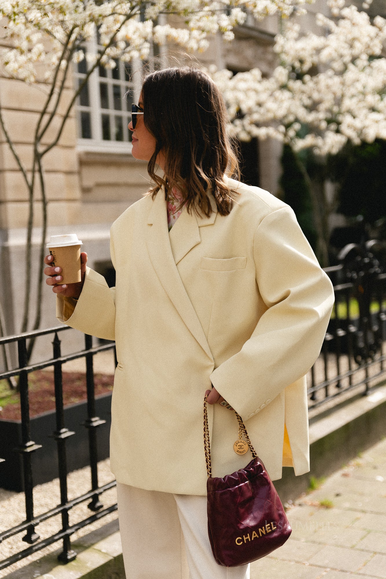 Chloe oversized blazer butter yellow