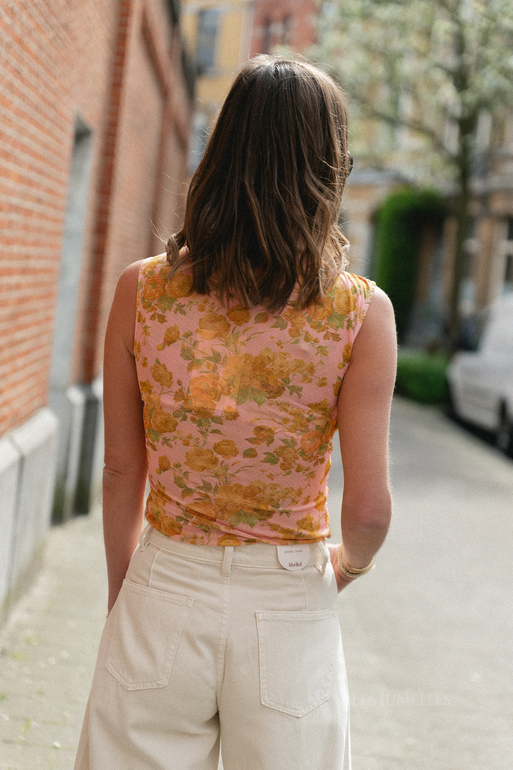 Billie mesh body floral print pink