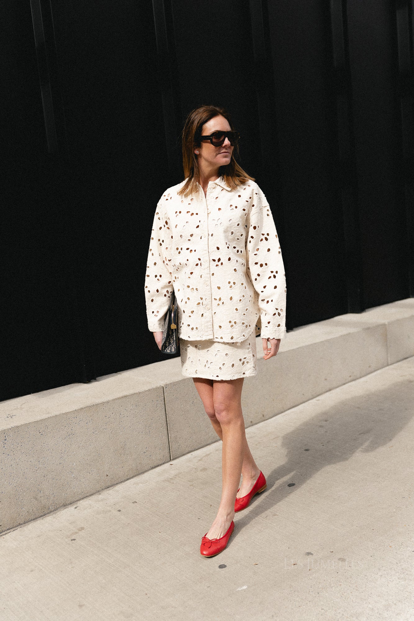 Josie denim skirt natural beige